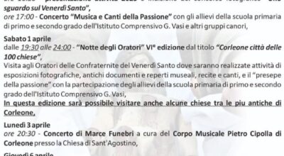 Da domenica al via i riti della Settimana Santa