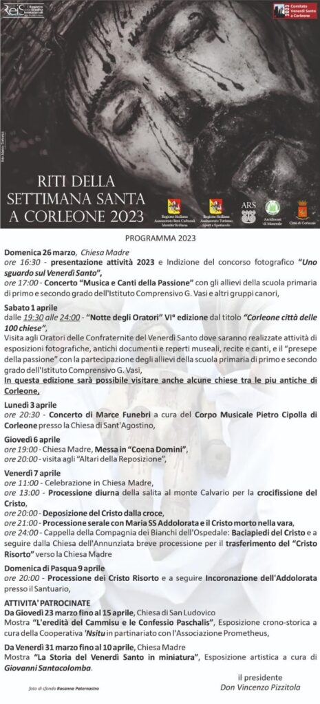Da domenica al via i riti della Settimana Santa