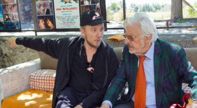 L’attore Giancarlo Giannini a Corleone per girare un docufilm
